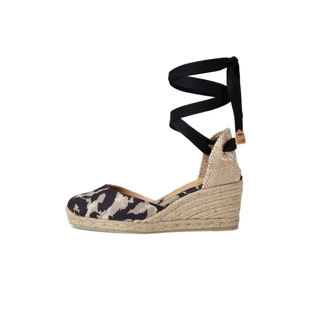 CASTANER CARINA DVF COLLABORATION NATURAL/BLACK EU 38 (US WOMEN'S 8) M